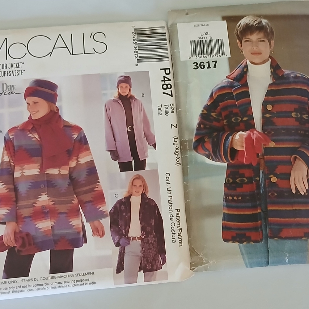 2 UNCUT, Sewing Patterns. Ladies Jackets. 1 McCall's & 1 See&Sew Now